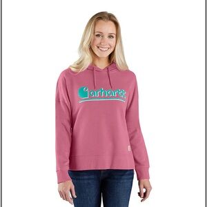 Carhartt Women's Tencel Loose Fit Graphic Hooded Sweatshirt M